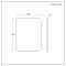Moderner Wandspiegel 600mm x 800mm | Schwarz - Arne