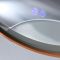 Runder Wandspiegel mit LED- Beleuchtung 600mm | satiniertes Kupfer - Camila
