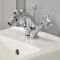 Hudson Reed Elizabeth - Bidet Armatur mit Zugstangen-Ablaufgarnitur & Kreuzgriffen - Wählbares Finish