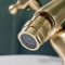 Hudson Reed Elizabeth - Bidet Armatur mit Zugstangen-Ablaufgarnitur & Kreuzgriffen - satiniertes Gold