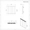 Elektrischer Design Heizkörper Horizontal Schwarz 600mm x 600mm - mit Stecker - Notus V
