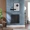 Elektrischer Design-Heizkörper Horizontal | Größe & WLAN-Heizelement wählbar | mit Stecker oder zur Festverdrahtung, Schwarz – Revive - ECOSO by Hudson Reed