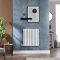 Elektrischer Design-Heizkörper Horizontal | Größe & WLAN-Heizelement wählbar | mit Stecker oder zur Festverdrahtung, Weiß – Revive - ECOSO by Hudson Reed