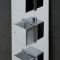 Unterputz-Thermostat für 2 Verbraucher - Chrom - Kubix