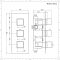 Unterputz-Thermostat für 2 Verbraucher - Chrom - Kubix