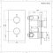 Unterputz-Armatur mit Thermostat und Funktionswechsler – Chrom – Como