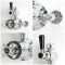 Hudson Reed Elizabeth - Retro Twin Aufputz-Thermostat für 1 Verbraucher - Chrom/Schwarz