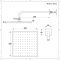 Einhebelarmatur mit 200x200mm Duschkopf & Wanneneinlauf, Gebürsteter Nickel - Harting