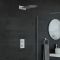 Rundes Dusch-Thermostat mit schlankem Duschkopf, Chrom - Como