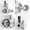 Hudson Reed Elizabeth - Duschsäule mit Aufputz-Thermostat - inkl. 194mm rundem Duschkopf und Handbrauseset -  Chrom/Schwarz