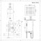 2-Wege Dusch-Thermostat inkl. Handbrause, Duschkopf 200mm x 200mm und Arm zur Deckenmontage, Chrom - Kubix
