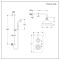 Retro-Duschsystem mit Unterputz-Thermostat – inkl. 205mm rundem Wand-Duschkopf und Brausestangenset - satiniertes Kupfer – Elizabeth