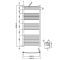 Handtuchheizkörper Gebogen Anthrazit 1150mm x 500mm 620W - Loa