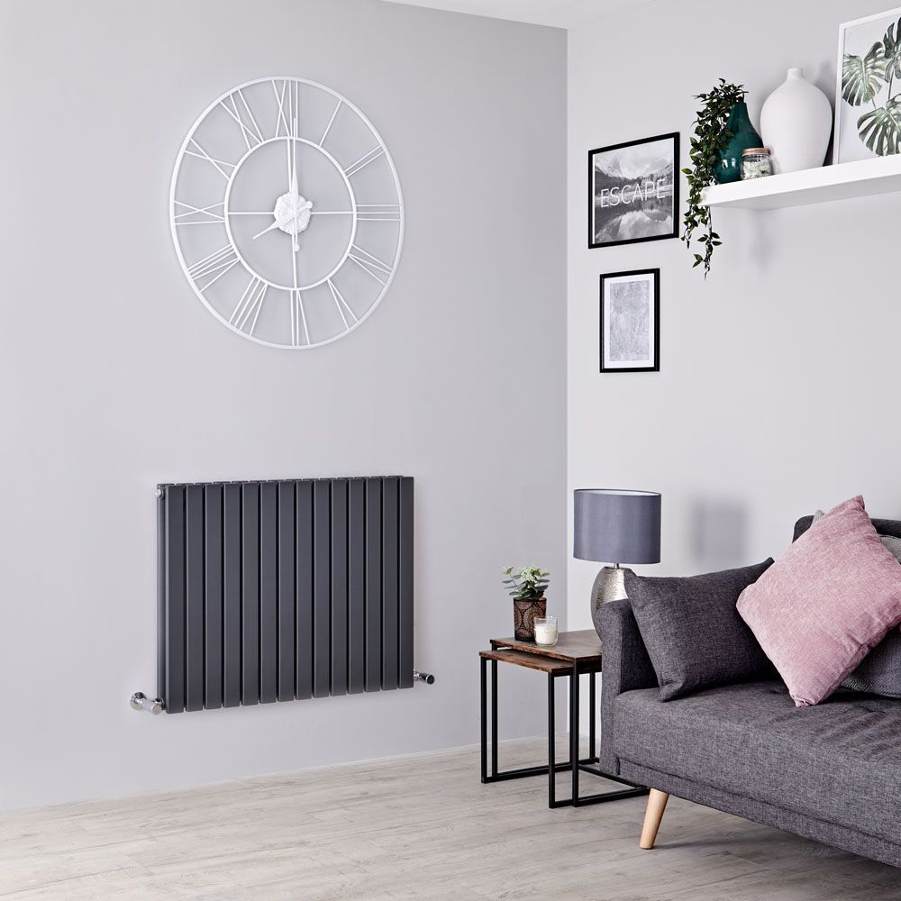 Design Heizkörper Horizontal Anthrazit Alle Größen - Sloane