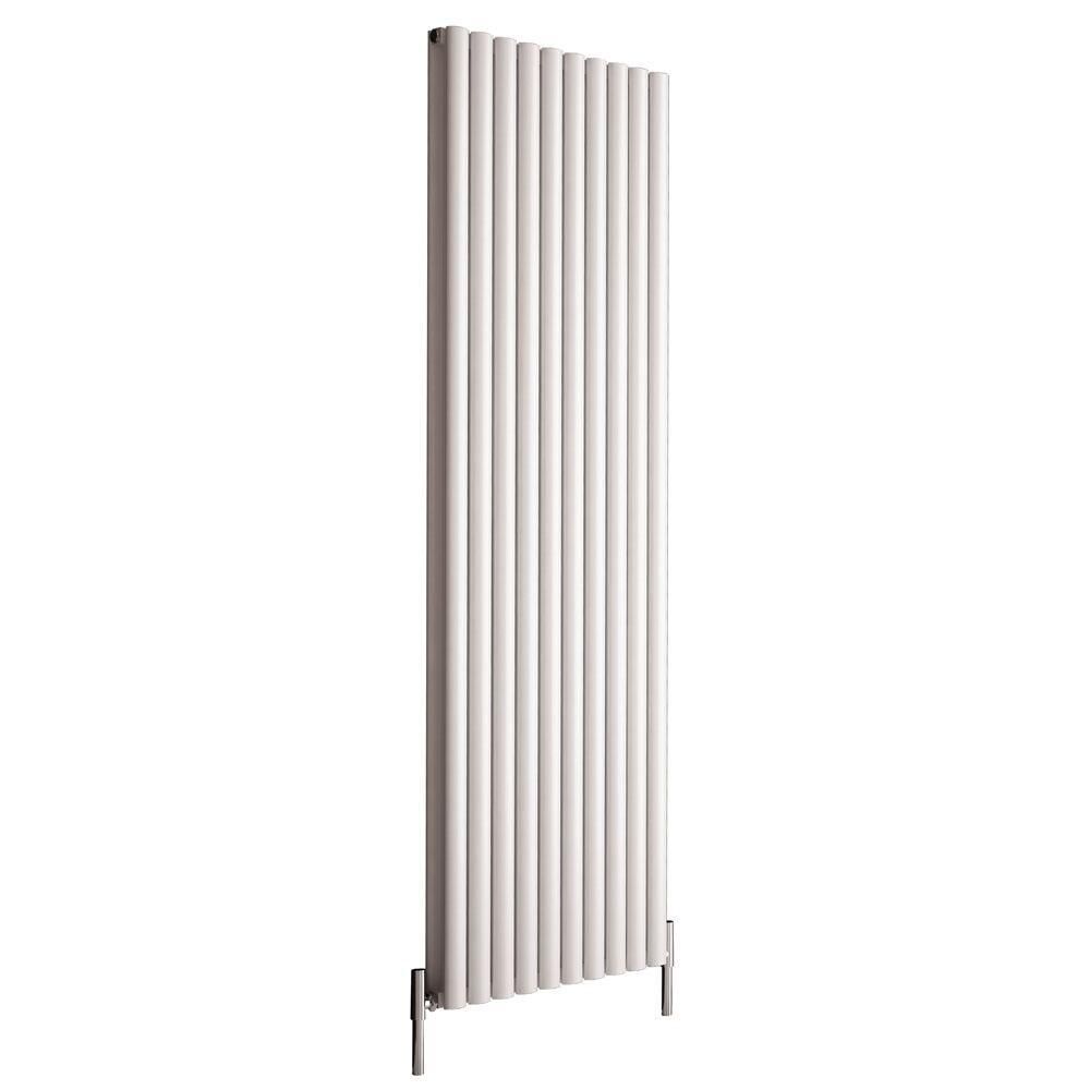 Hudson Reed Revive – Aluminium Design Heizkörper Vertikal (Doppellagig) | Breite wählbar - Weiß