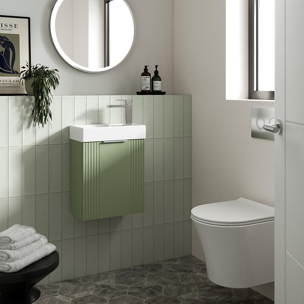 Rundes Hänge-WC - Spülrandlos inkl. Sitz mit Absenkautomatik