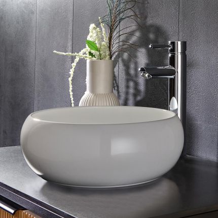 Rundes Aufsatzwaschbecken 360mm (ohne Hahnloch) – Alden