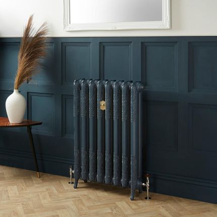 Gusseisen-Heizkörper - Höhe 950mm, Breite auswählbar - Hague Blue 30 von Farrow & Ball - Charlotte