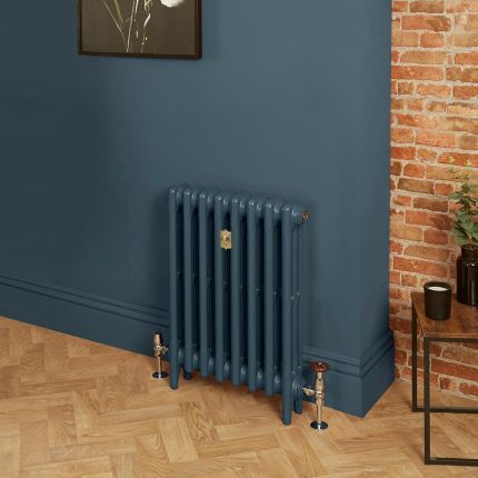 Gusseisen-Heizkörper - Höhe 660mm, Breite auswählbar - Hague Blue 30 von Farrow & Ball - Mercury