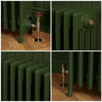 Gusseisen-Heizkörper - Höhe 660mm, Breite auswählbar - Duck Green W55 von Farrow & Ball - Isabel