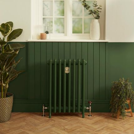 Gusseisen-Heizkörper - Höhe 760mm, Breite auswählbar - Duck Green W55 von Farrow & Ball - Isabel