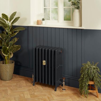 Gusseisen-Heizkörper (6-lagig) - Höhe 660mm, Breite auswählbar - Railings 31 von Farrow & Ball - Isabel