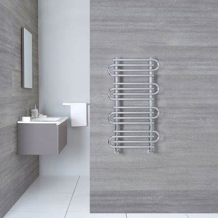 Handtuchheizkörper Chrom 900mm x 510mm 357W - Finesse