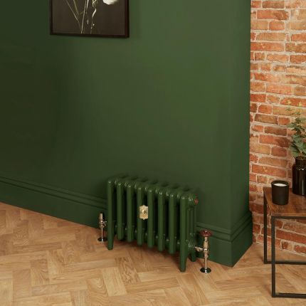Gusseisen-Heizkörper - Höhe 360mm, Breite auswählbar - Duck Green W55 von Farrow & Ball - Mercury