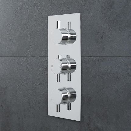 Unterputz Duscharmatur Thermostatisch 3 Verbraucher Chrom - Como