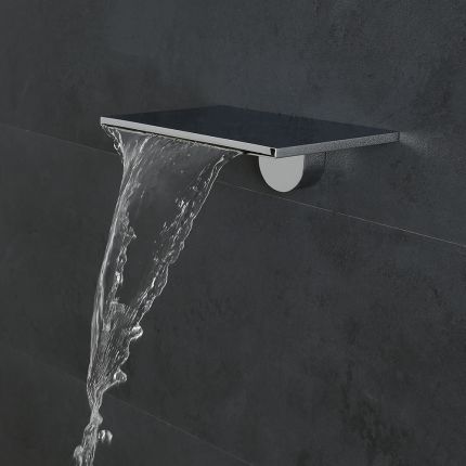 Wasserfall-Duschkopf/Wanneneinlauf, 230mm x 160mm - Chrom - Blade