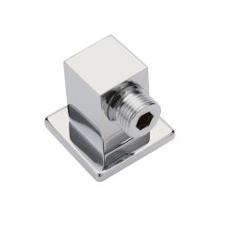 Wandanschlussbogen aus Messing eckig - Kubix