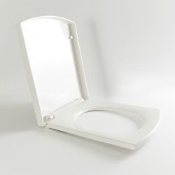 Traditioneller WC-Sitz mit Absenkautomatik, abnehmbar - Weiß - Chester