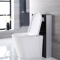 Saru Sanitärmodul H 822mm Schwarz für Stand-WC
