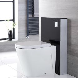 Alswear Stand-WC mit Saru Sanitärmodul H 822mm Schwarz