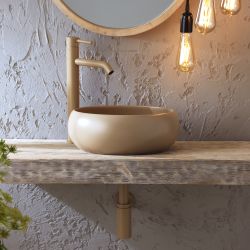 Rundes Aufsatzwaschbecken 360mm (ohne Hahnloch) – Farbe wählbar - Elements