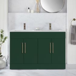 Waschtischunterschrank mit Doppelwaschbecken 1210mm (Farbe wählbare) - Farbe und Design der Griffe wählbar – Cluo