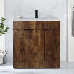 Waschtischunterschrank mit Waschbecken 810mm (Farbe wählbare) - Farbe und Design der Griffe wählbar – Cluo