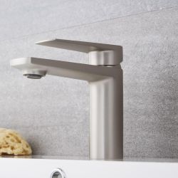 1-Loch Einhebel Waschtischarmatur - gebürstetes Nickel - Harting