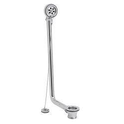 Ab- und Überlaufgarnitur für freistehende Badewannen, mit Stöpsel und Kette - Chrom - Elizabeth