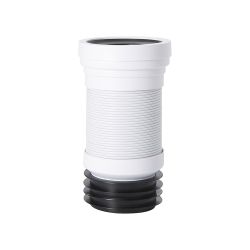 WC-Anschlussrohr, flexibel, gerade - 85mm-107mm - Cranplas