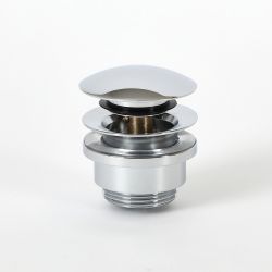 Ablauf mit Push-Up-Stöpsel, für Waschbecken, universal – Chrom