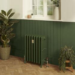 Gusseisen-Heizkörper (6-lagig) - Höhe 660mm, Breite auswählbar - Duck Green W55 von Farrow & Ball - Isabel