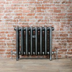 Erté - Gusseisenheizkörper Höhe 560mm - dunkles Zinn - Alle Größen