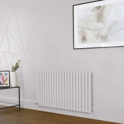 Hudson Reed x ECOSO Aruba Elektro-Designheizkörper – Rosa (Rose Petal Pink) Horizontal – 635mm Hoch – Verschiedene Größen, Thermostate und Kabelabdeckungen