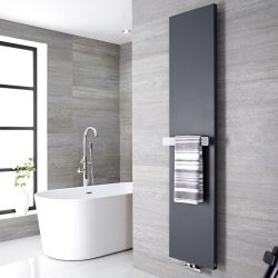 Design Heizkörper 1800mm x 500mm 1123W mit 420mm Handtuchstange - Anthrazit - Rubi