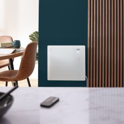 Elektrische Glaspaneel Smart-Heizung | Farbe & Wattleistung wählbar | mit Stecker oder zur Festverdrahtung – Vitrum – ECOSO by Hudson Reed