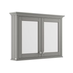Spiegelschrank 750mm x 1050mm | Storm Grey (Grau) - Old London