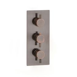 2-Wege Thermostat in gebürsteter Bronze- Amara