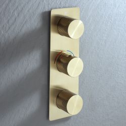 Unterputz-Thermostat für drei Verbraucher mit Umsteller | Farbe wählbar – Lune