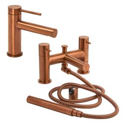 1-Loch Waschtischarmatur & Badewannenarmatur inkl. Handbrause | Farbe wählbar - Otto